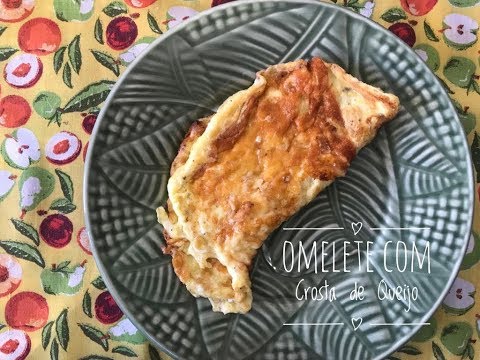 OMELETE COM CROSTA DE QUEIJO