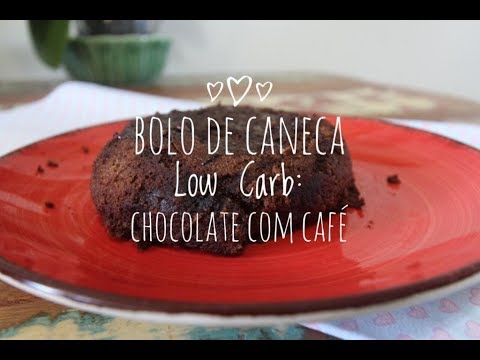BOLO DE CANECA LOW CARB | CHOCOLATE COM CAFÉ (feito no microondas)