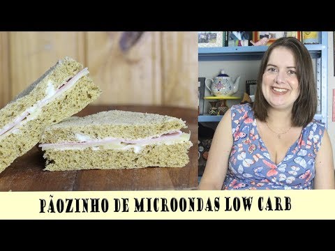 PÃOZINHO DE MICROONDAS LOW CARB