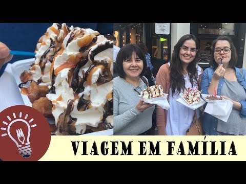 COMENDO WAFFLE EM BRUXELAS