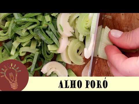 ALHO PORÓ | Como limpar e congelar