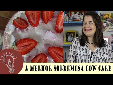 TORTA SORVETE LOW CARB |  Merengue de Morango | sem farinha de trigo | #fevereirotododia