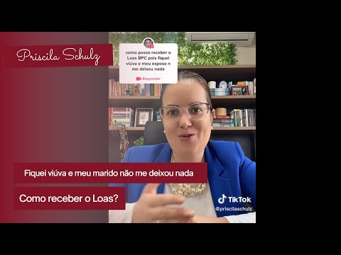 Fiquei viúva e meu marido não me deixou nada! Como posso receber o Loas? #direito #bpcloas
