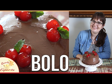 BOLO DE CHOCOLATE COM RECHEIO DE MOUSSE DE CHOCOLATE | #Fevereiro Todo Dia