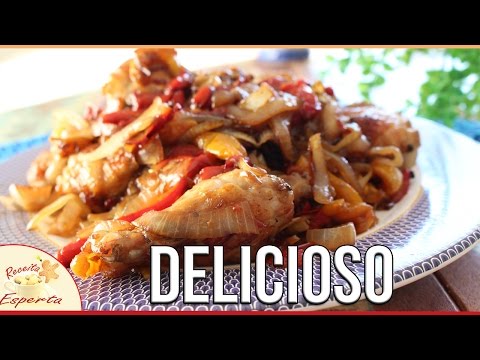 FRANGO ASSADO COM PIMENTÕES E CEBOLA | LOW CARB | #FevereiroTodoDia