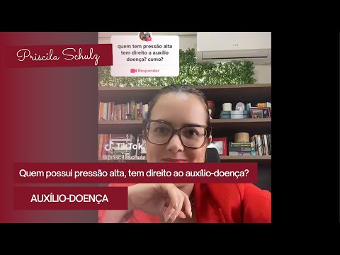 Tenho pressão alta! Posso receber o auxílio-doença?! #auxiliodoenca #direito