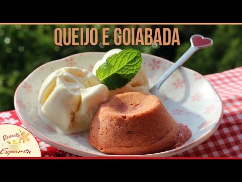Petit Gateau de Goiabada com Sorvete de Queijo