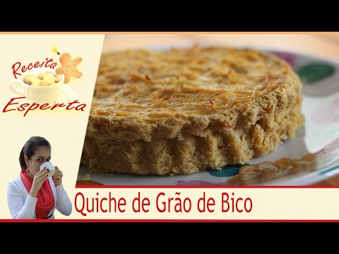 Quiche  Light  com Massa de Grão de Bico | Saúde e sabor #004