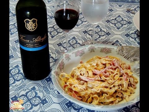 Fettuccine Alfredo – Harmonização com Finca Altorfer Malbec 2011