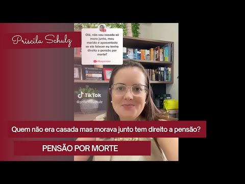 Não sou casada, mas moro junto, se meu marido falecer posso receber pensão? #pensãopormorte