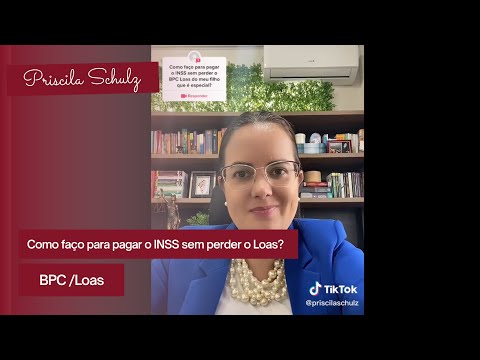 Como faço para pagar o INSS sem perder o Loas? #direito #bpcloas #direitoprevidenciário