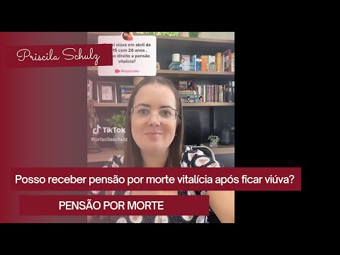 Viúva pode receber pensão por morte vitalícia? #previdencia #pensãopormorte