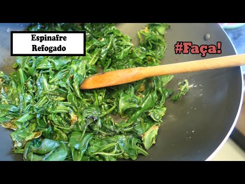 COMO FAZER ESPINAFRE REFOGADO