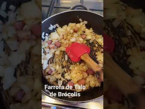 Farrofa de Talo de Brócolis