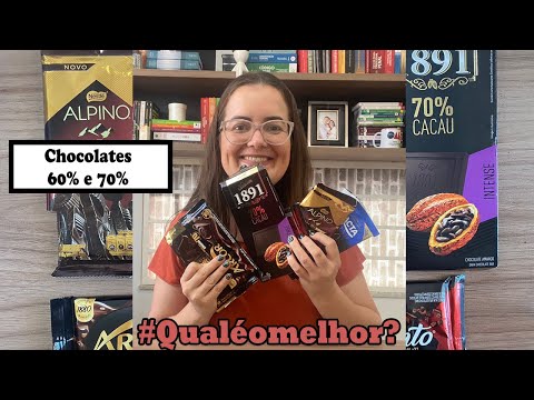 Qual o melhor chocolate 60% | 70% do mercado?