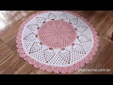 Olha que lindo!! Tapete de crochê com ponto abacaxi 😍 + OFERTA  BLACK FRIDAY!!