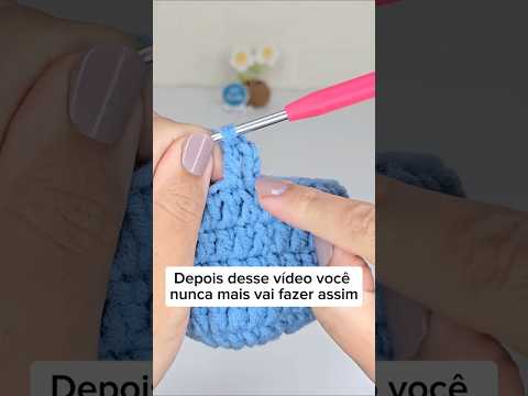 A subida perfeita no crochê! 😱 Comenta EU QUERO e eu te mando o link pra se tornar minha aluna 😍