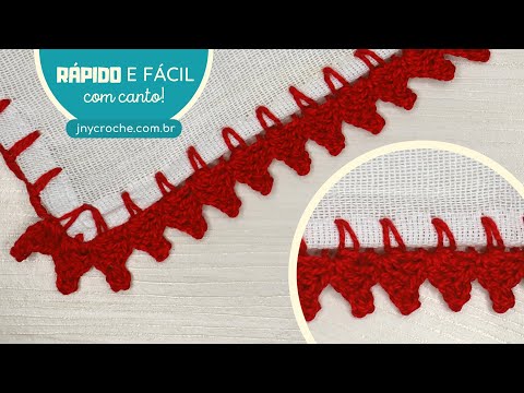 BICO DE CROCHÊ SIMPLES PARA INICIANTES | Aula 24 – JNY Crochê