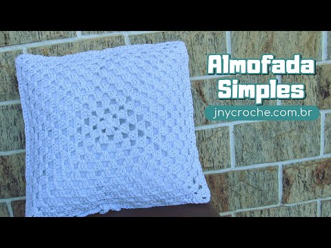 Almofada de crochê simples e fácil para iniciantes – JNY Crochê