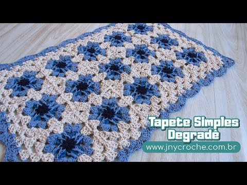 Jogo de banheiro Degradê -Tapete da pia | Aula Club do Crochê – JNY Crochê