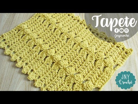 Tapete de crochê simples passo a passo – JNY Crochê