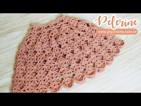 Pelerine de crochê | Amor – JNY Crochê