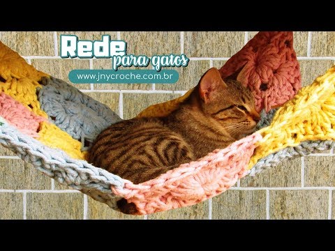 Rede de crochê para gatos  – JNY Crochê