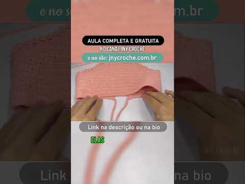 👆 Clique acima no “play” ▶️ 👉 CROPPED DE CROCHÊ SIMPLES E FÁCIL vídeo completo clicando acima!
