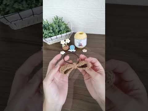 Venha aprender esse laço de crochê no vídeo passo a passo