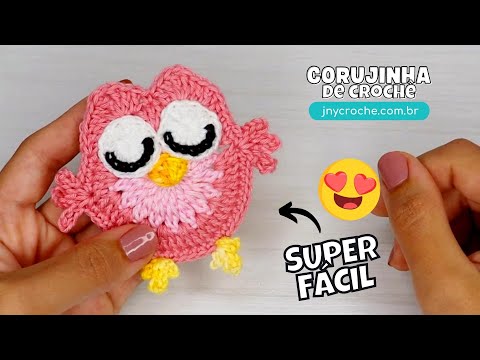 CORUJA 🦉🧶🧶 Corujinha de crochê super linda e fácil 🦉🧶🧶 – JNY Crochê