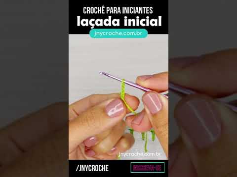 Crochê para iniciantes | Laçada inicial –  JNY Crochê #shorts