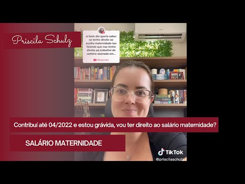 Contribuí até 04/2022 estou grávida! Vou ter direito a receber o salário maternidade? #direito