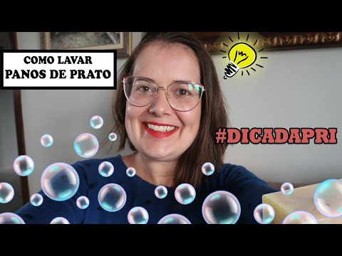 Como lavar PANOS DE PRATO pra que fiquem sempre BRANQUINHOS